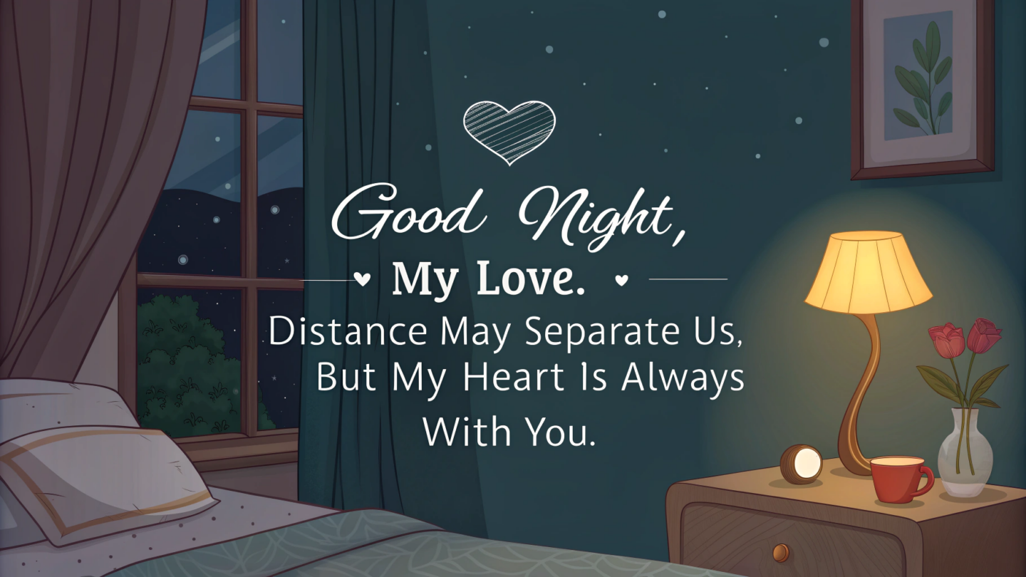 11. Long-Distance Good Night Messages to Keep Love Alive