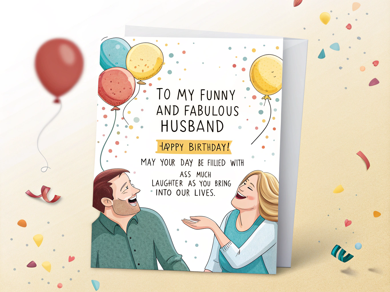 10. Hilarious Birthday Wishes for Husband