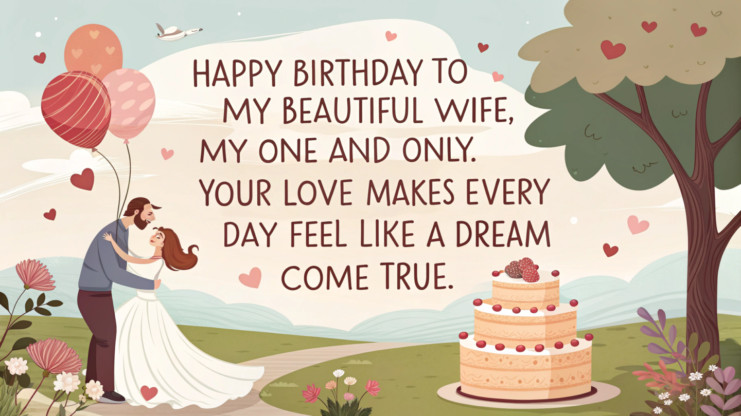 7. Romantic Birthday Wishes for Your Wife