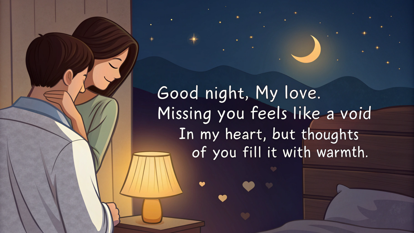 10. Emotional Good Night Messages for Girlfriend