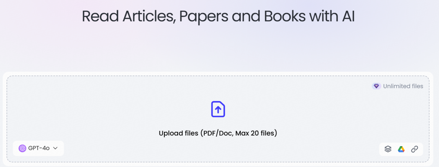 . Teachers can upload PDFs and DOCs, and the AI will automatically read and summarize the content,